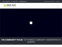 Tablet Screenshot of greatwest.ca