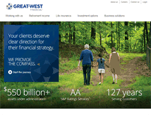 Tablet Screenshot of greatwest.com